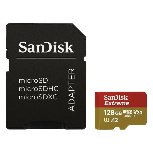 SanDisk Extreme micro SDXC 128GB + SD adapter V30 UHS-I U3